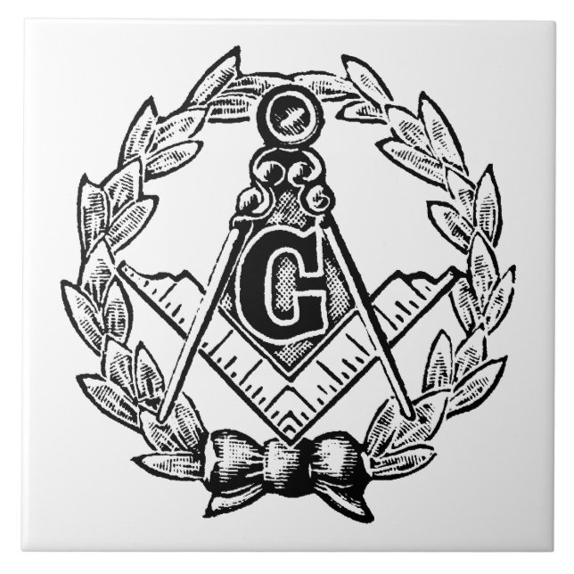 Masonic Dutch Blue Tile 18th Century (Front)