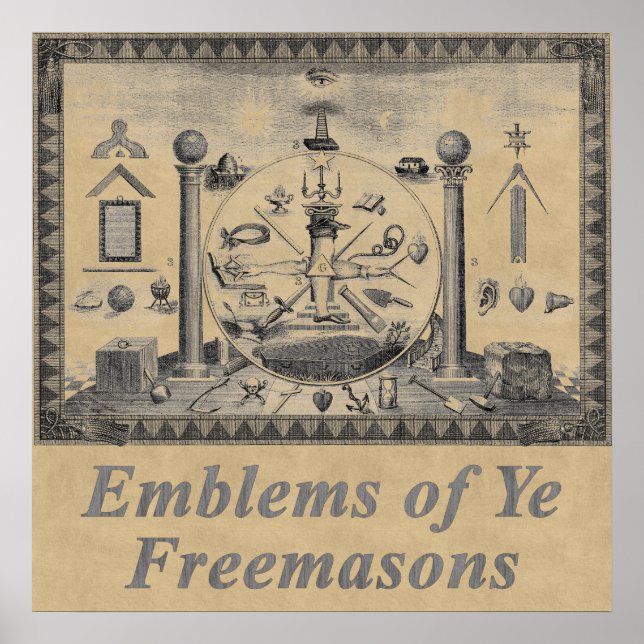 Masonic Emblems Poster (Front)
