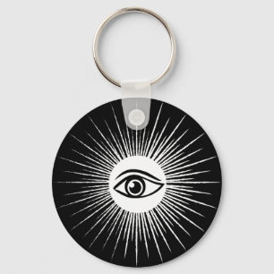 Masonic eye key ring
