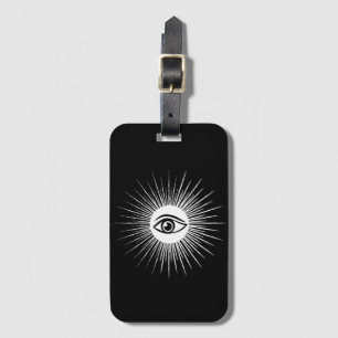 Masonic eye luggage tag