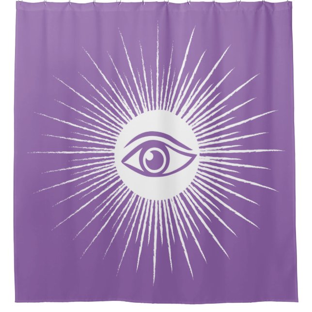Masonic eye shower curtain (Front)