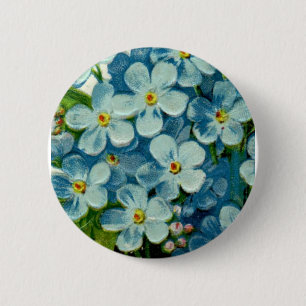 Masonic Freemason Forget-Me-Nots 6 Cm Round Badge