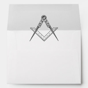Masonic Freemason Masonry Return Address Envelope