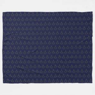 Masonic Freemasons Square and Compass Fleece Blanket