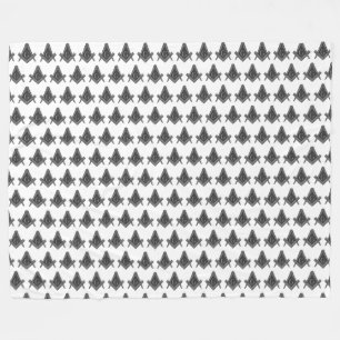 Masonic Freemasons Square and Compass Fleece Blanket