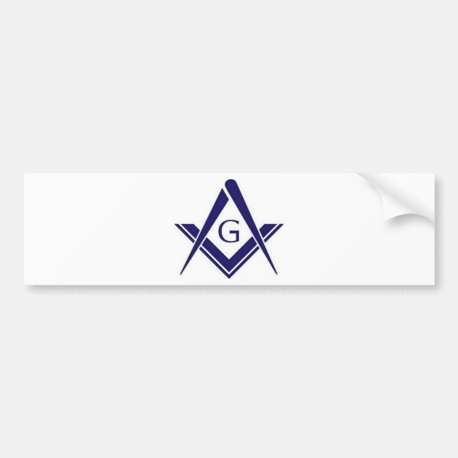 Masonic "G" Products Bumper Sticker (Front)