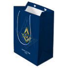 Masonic Gift Bags | Navy Blue Gold Freemasonry