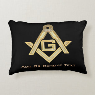 Masonic Golden Rush Decorative Cushion