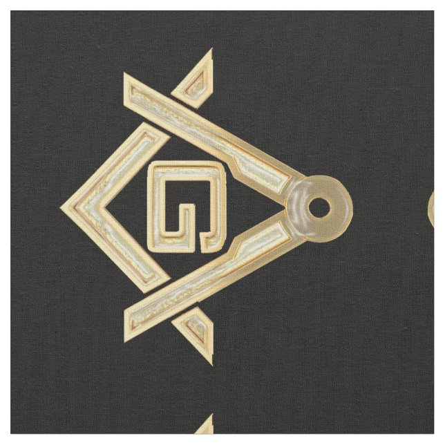 Masonic Golden Rush Fabric (Close Up)