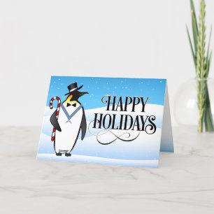 Masonic Happy Holidays Christmas Cards   Freemason