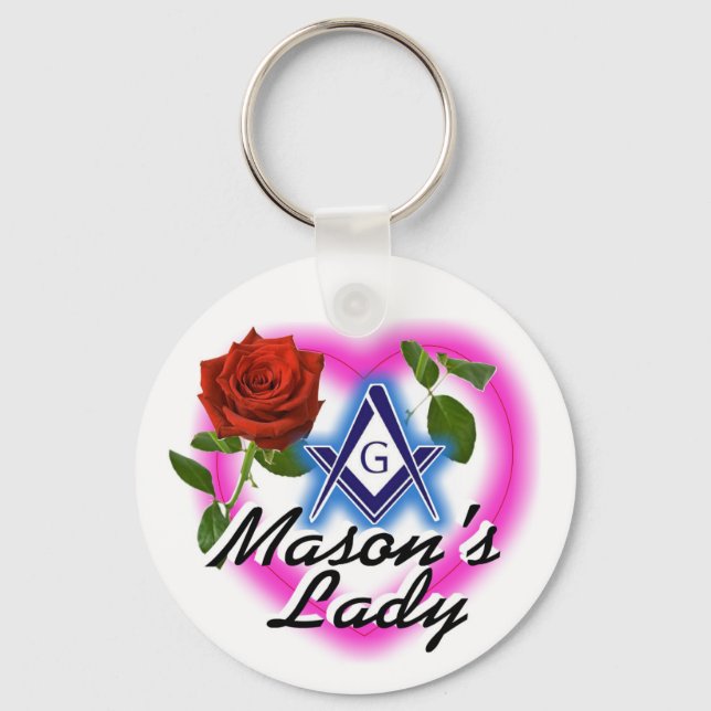 Masonic Keychain Mason's Lady (Front)