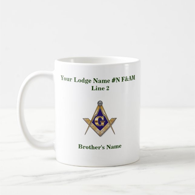 Masonic Lodge Mug (Left)