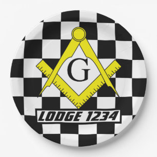 Masonic Lodge Paper Plates
