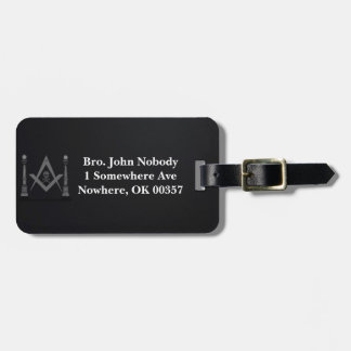 Masonic Luggage Tag