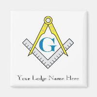 Masonic Magnet Customise Lodge Name