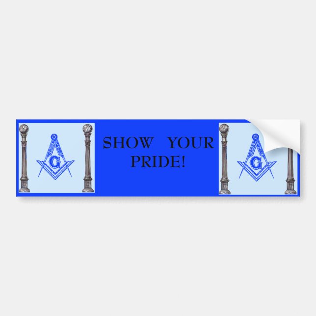 Masonic, Masonic, SHOW   YOUR                  ... Bumper Sticker (Front)