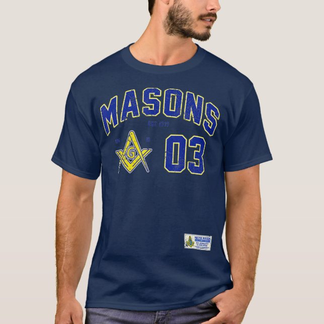 Masonic Masons Sports Jersey 03 Hiram Abiff T-Shirt (Front)