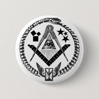 Masonic Memorabilia 6 Cm Round Badge