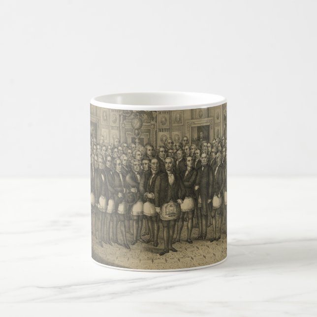 Masonic Memorial Freemason Freemasonry Coffee Mug (Center)