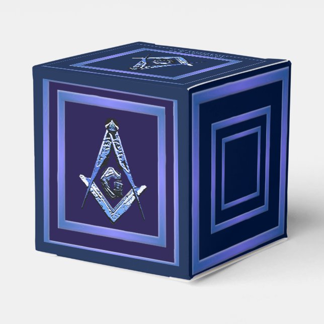 Masonic Minds (Blue) Favour Box (Back Side)