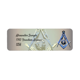 Masonic Minds (Blue) Return Address Label