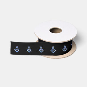 Masonic Minds (Blue) Satin Ribbon