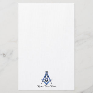 Masonic Minds (Blue) Stationery