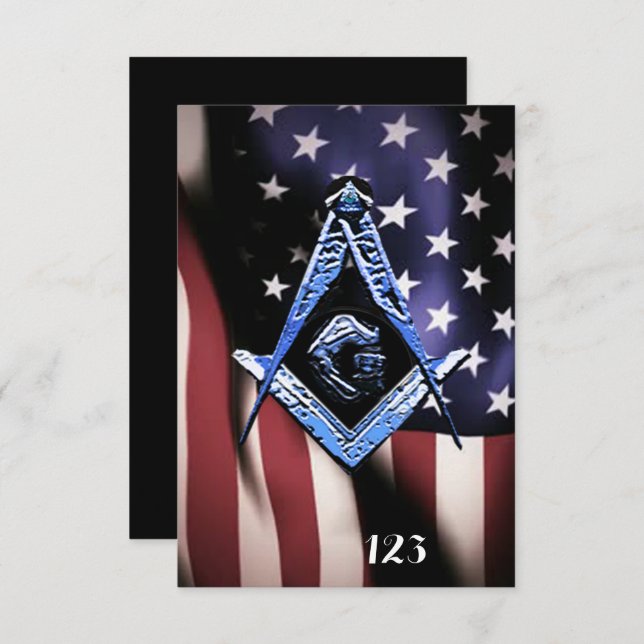 Masonic Minds (BlueUSA) Invitation (Front/Back)