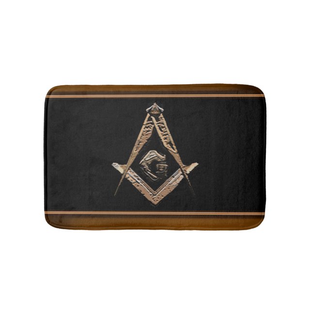 Masonic Minds (Golden) Bath Mat (Front)