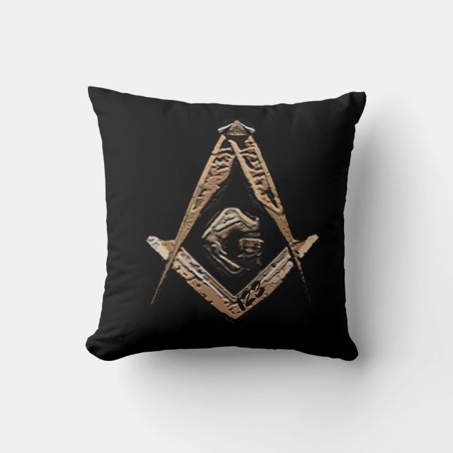 Masonic Minds (Golden) Cushion (Front)