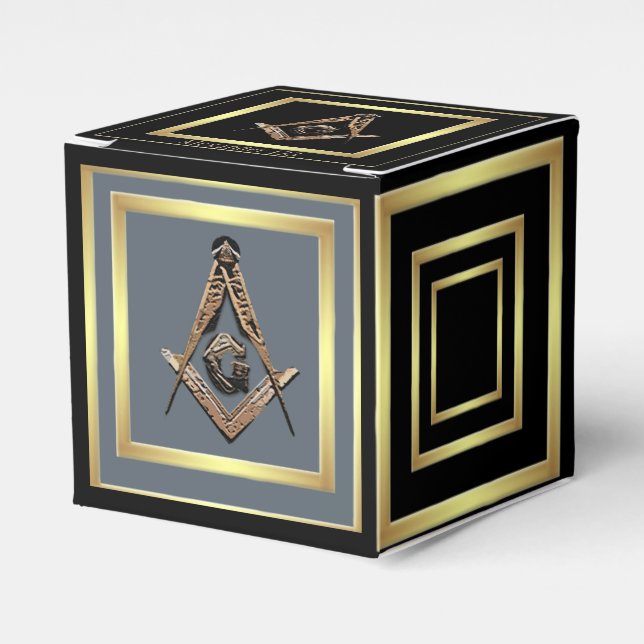 Masonic Minds (Golden) Favour Box (Front Side)