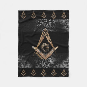 Masonic Minds (Golden) Fleece Blanket
