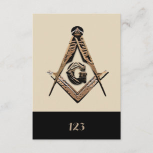 Masonic Minds (Golden) Invitation