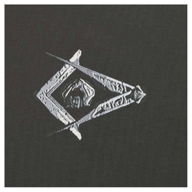 Masonic Minds (Silvery) Fabric (Close Up)