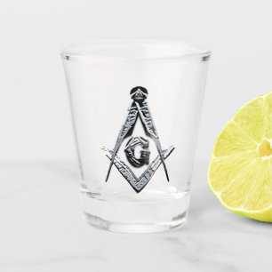 Masonic Minds (Silvery) Shot Glass