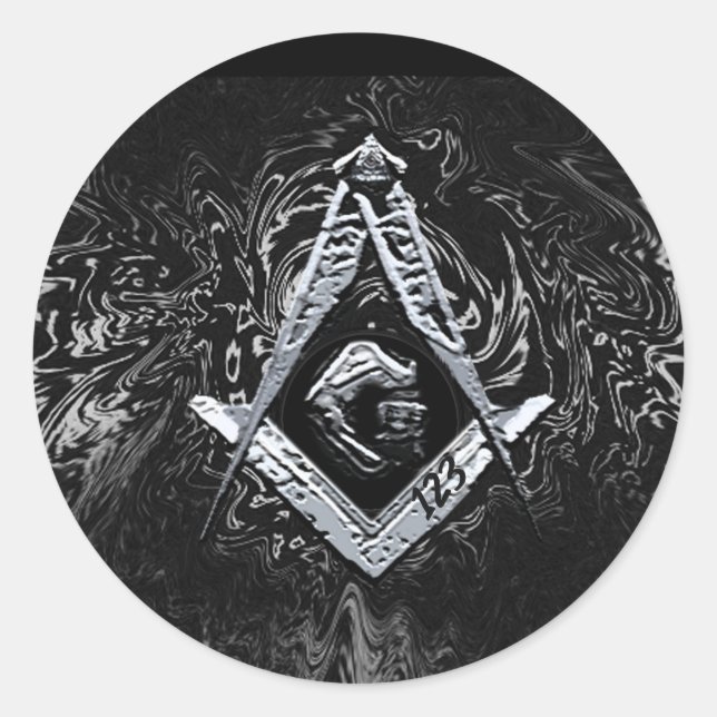 Masonic Minds (SilverySwish) Classic Round Sticker (Front)