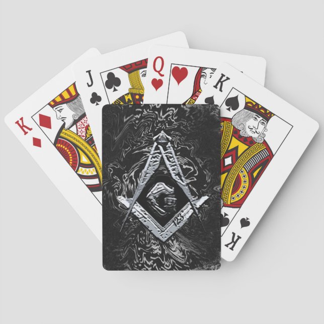 Masonic Minds (SilverySwish) Playing Cards (Back)