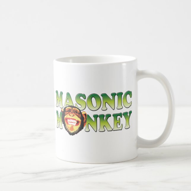 Masonic Monkey Coffee Mug (Right)