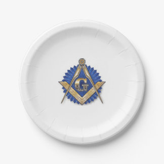 Masonic paper plates