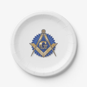 Masonic Paper Plates