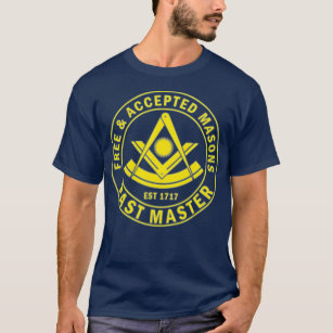 Masonic Past Master F  AM Square  Compass T-Shirt