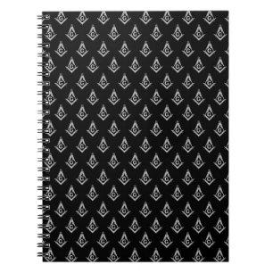 Masonic Pattern (Black) Notebook