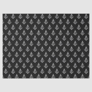 Masonic Pattern (Black) Tissue Paper