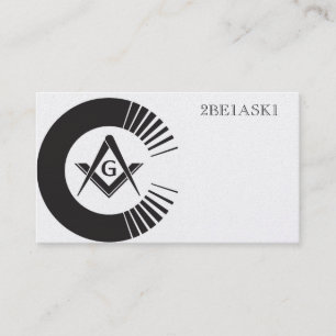Masonic Personalised Business Card
