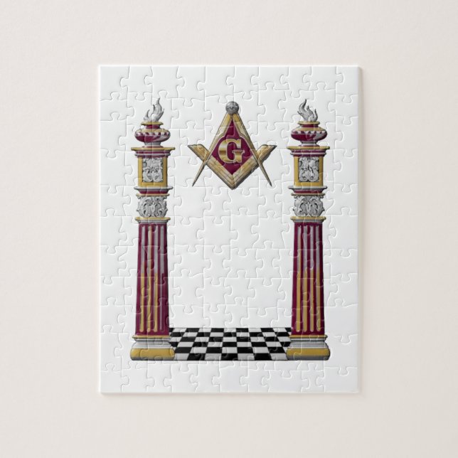 Masonic Pillars Jigsaw Puzzle (Vertical)