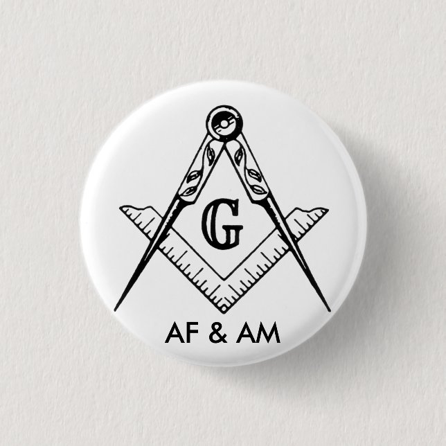 masonic pride 3 cm round badge (Front)