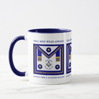 Masonic Real Men Wear Aprons MM Mug