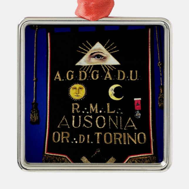 Masonic Regalia, from the Order of Turin Metal Ornament (Front)