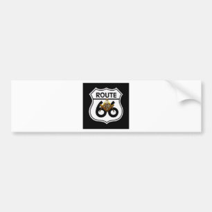 Masonic Route 66 Shield Bumper Sticker