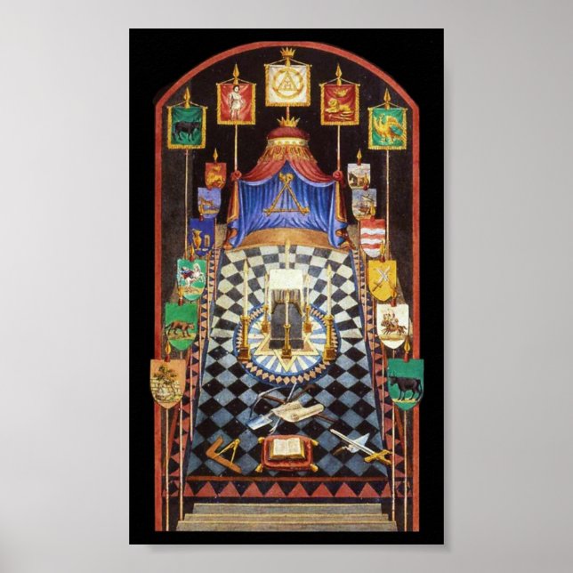 Masonic Royal Arch Tracing Board - Medium Poster (Front)
